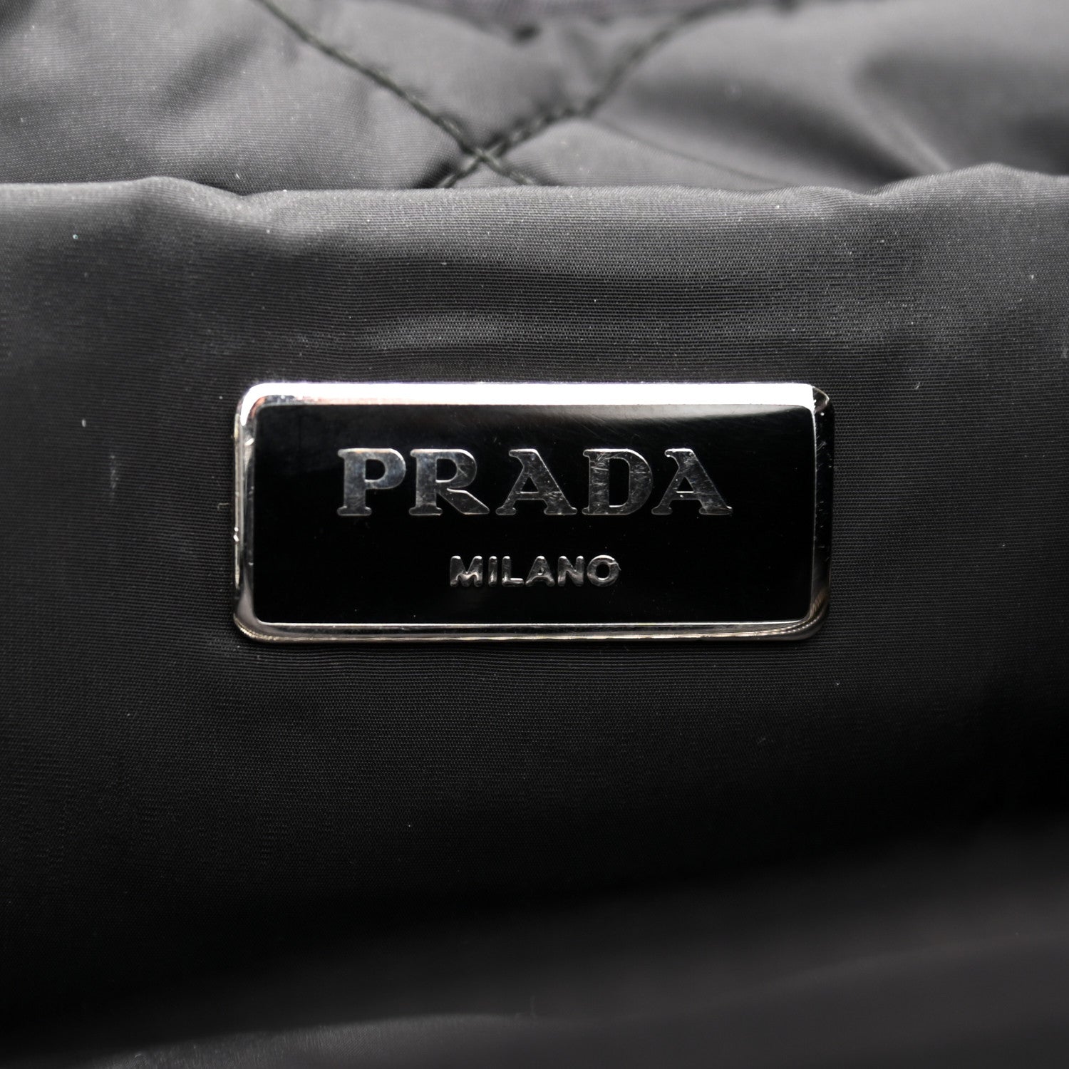 Prada Tessuto Nylon Bomber Tote Black 4 of 9