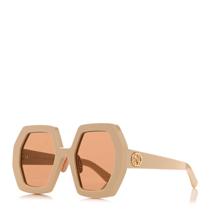 Gucci Acetate Square Sunglasses GG0772S White 1 of 8