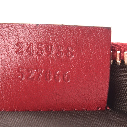Gucci Monogram Heart GG Charm Pochette Red 7 of 10