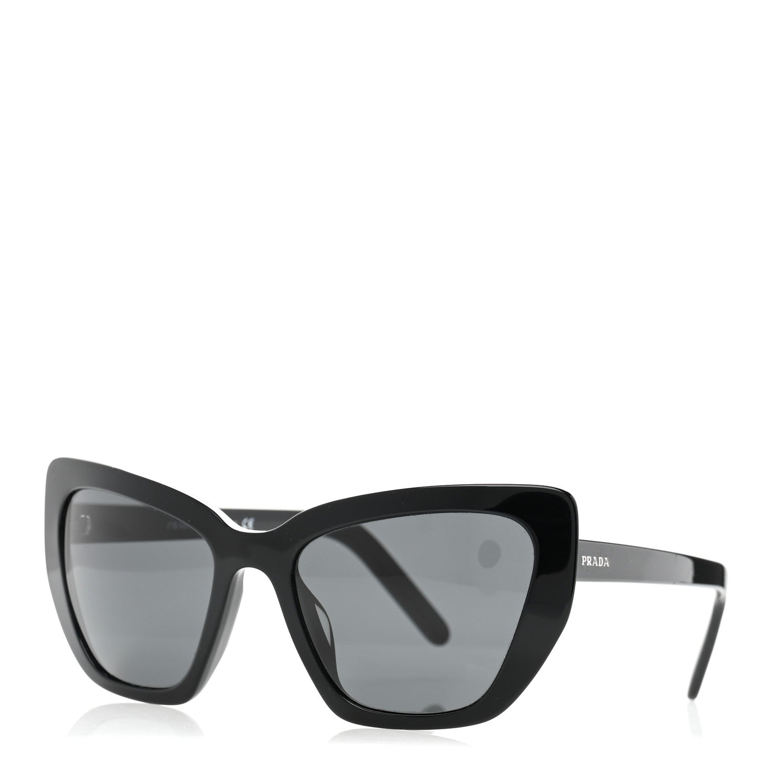 Prada Cat Eye Sunglasses SPR 08V-F Black 1 of 8