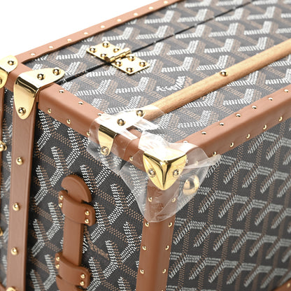 Goyard Goyardine 352 Trunk Black Tan 11 of 12