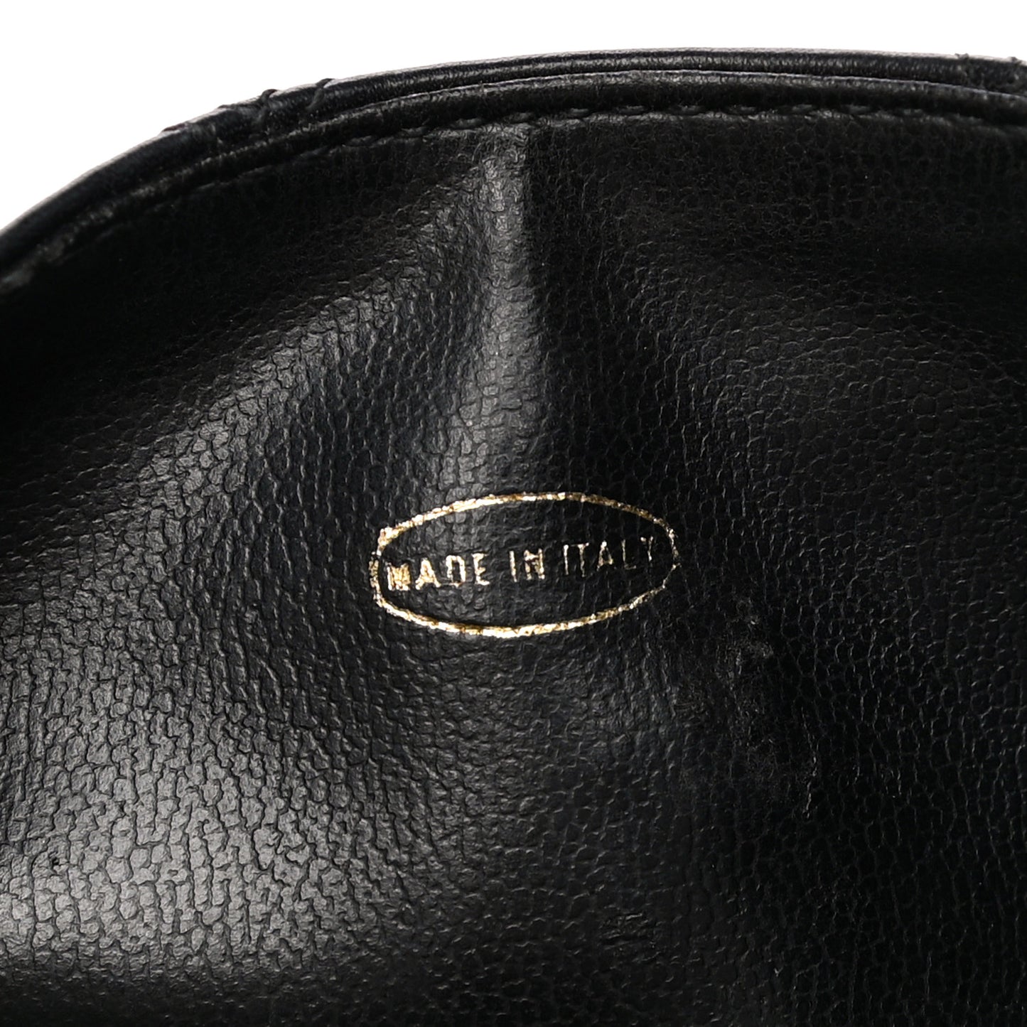 Lambskin Diamond Stitched Flap Waist Belt Bag 75 30 Black