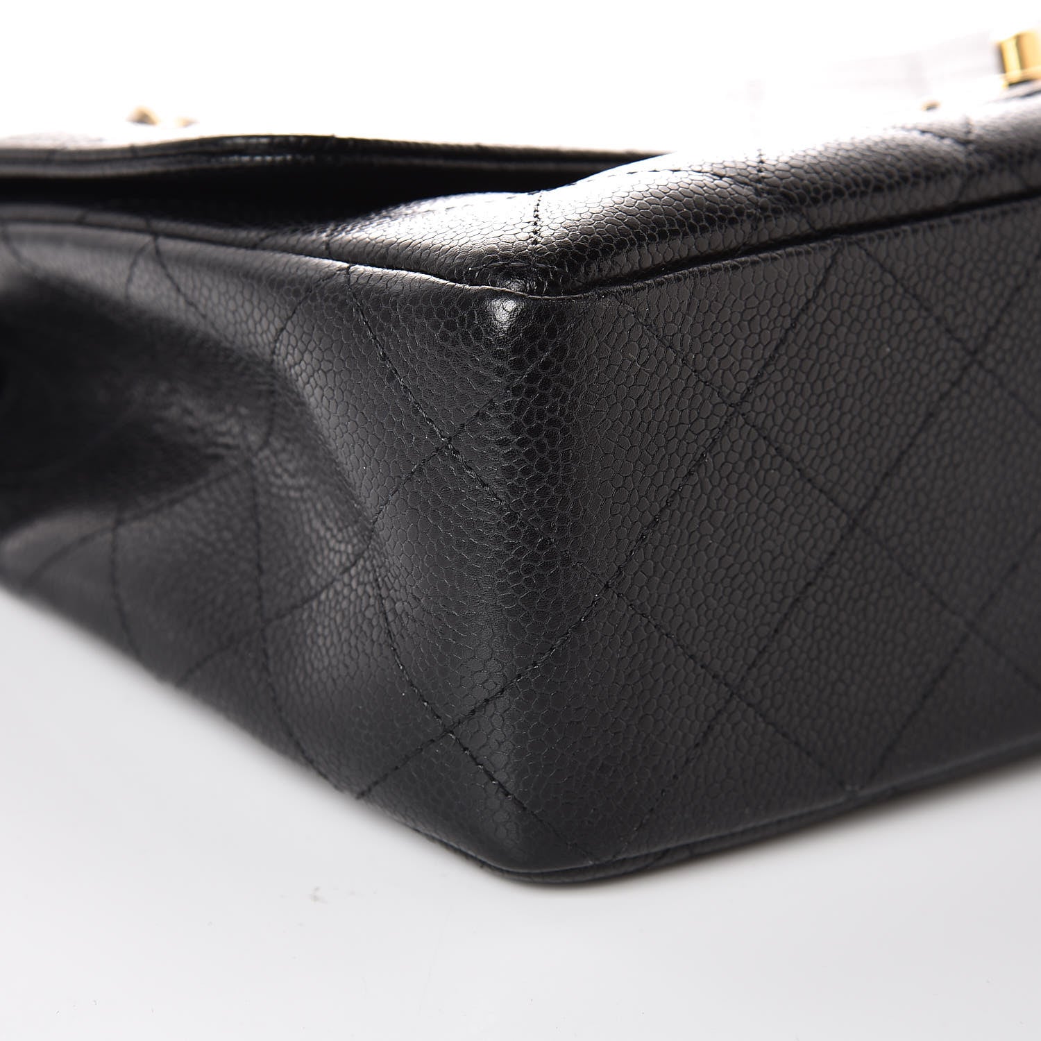 Chanel Caviar Quilted Jumbo Single Flap Black 8 of 9
