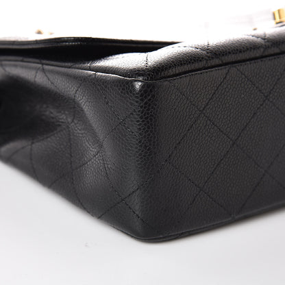 Chanel Caviar Quilted Jumbo Single Flap Black 8 of 9