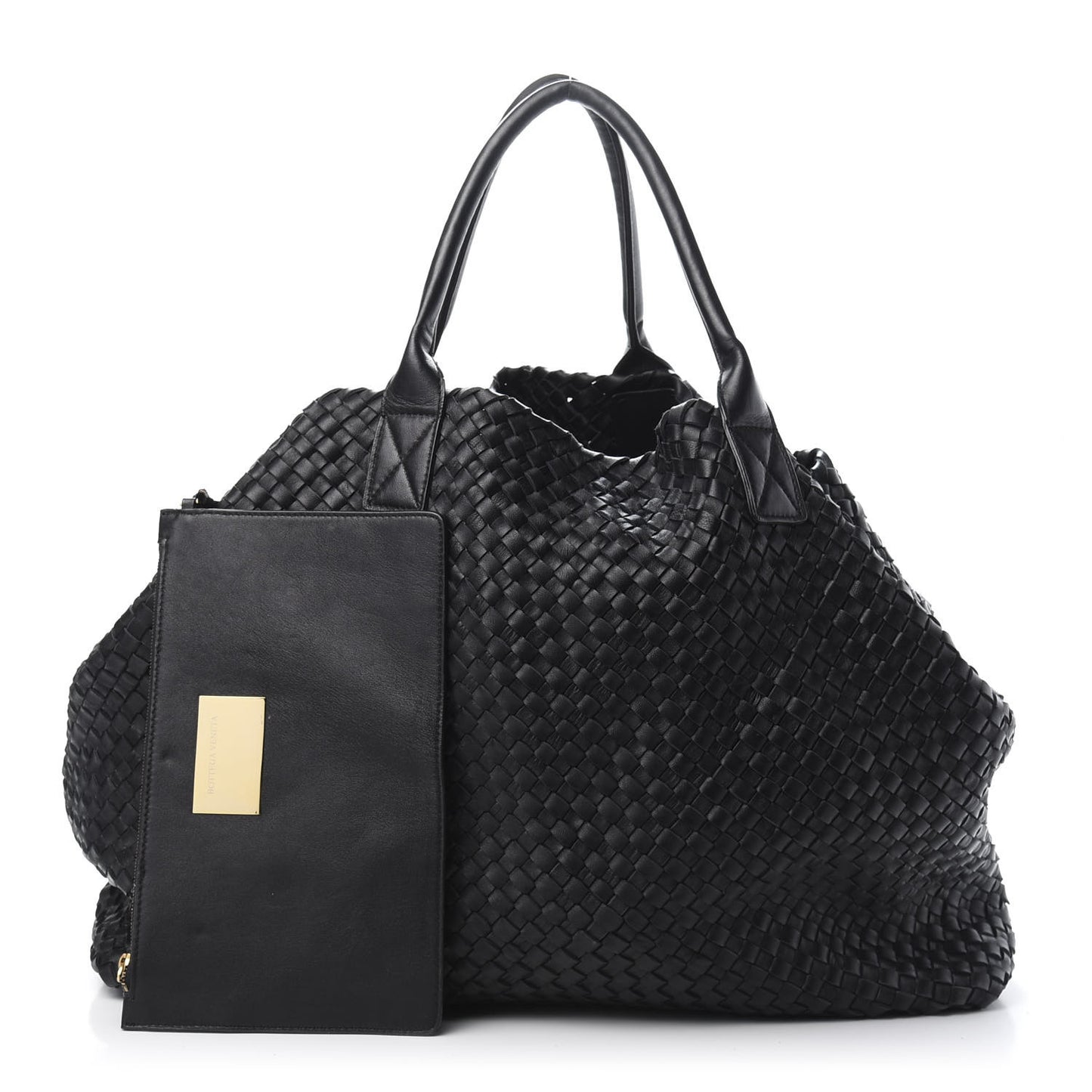 Nappa Intrecciato Cabat Black
