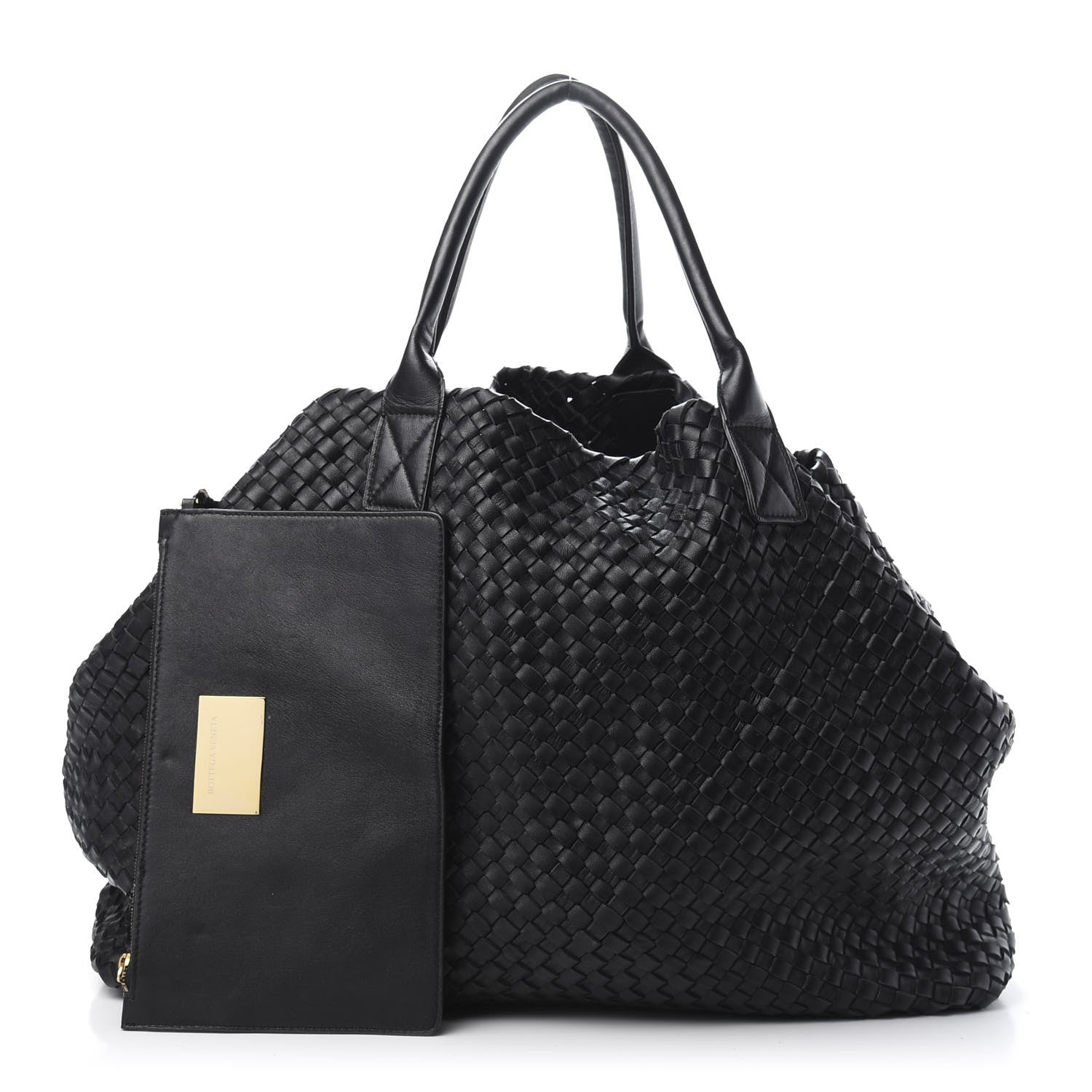 Bottega Veneta Nappa Intrecciato Cabat Black 1 of 13