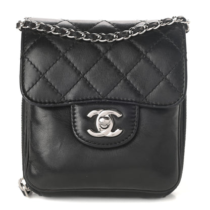 Chanel Lambskin Quilted Mini Crossbody Flap Black 1 of 9