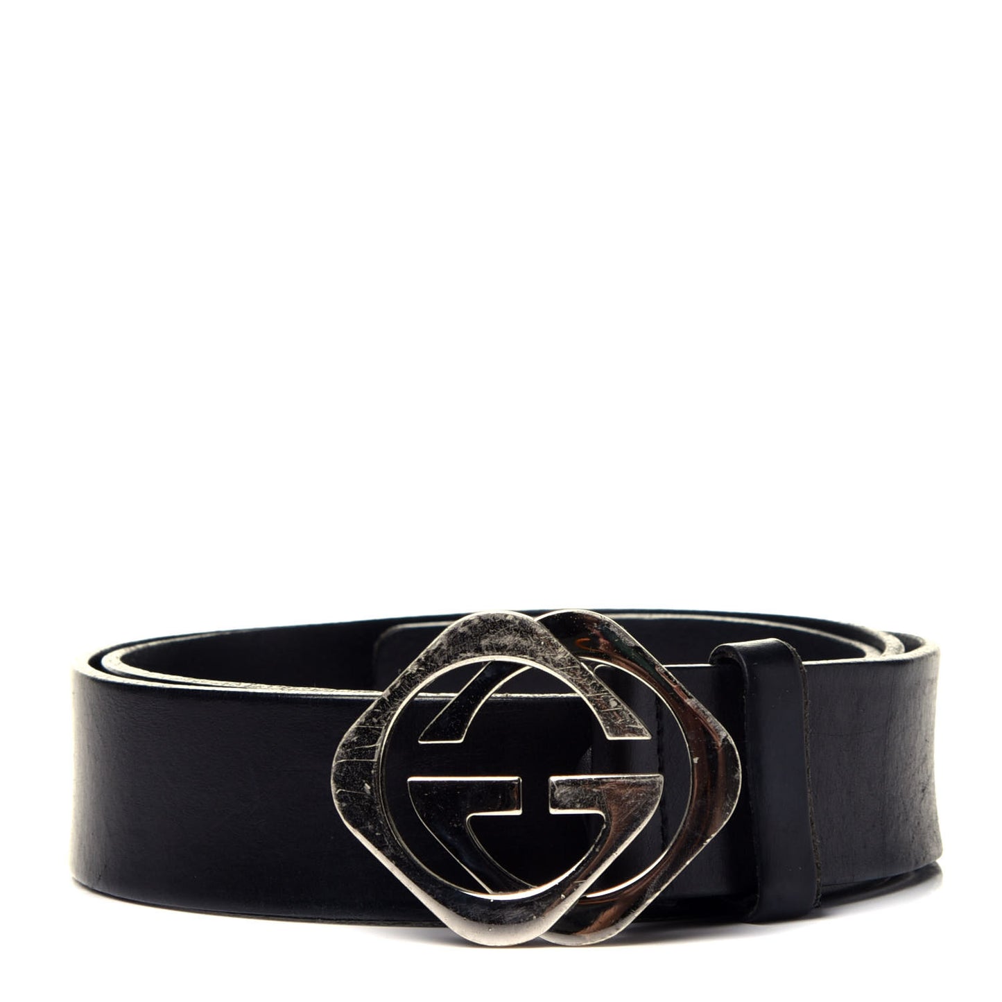 Calfskin Square G Belt 100 40 Black
