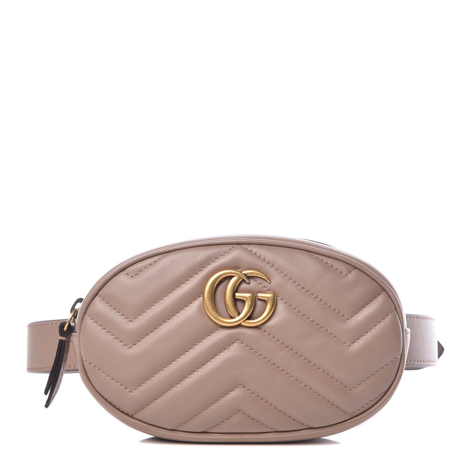 Gucci Calfskin Matelasse GG Marmont Belt Bag 85 34 Porcelain Rose 1 of 8