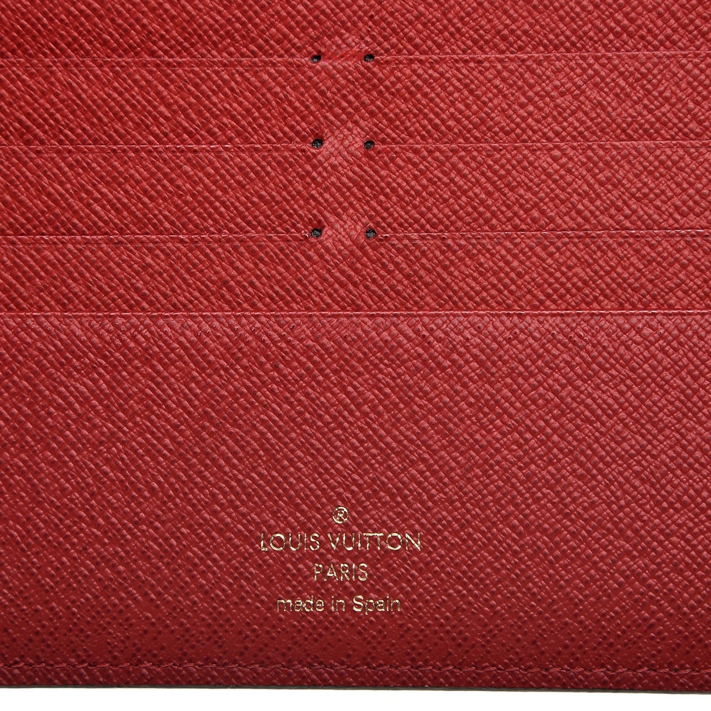 Damier Ebene Insolite Wallet Red