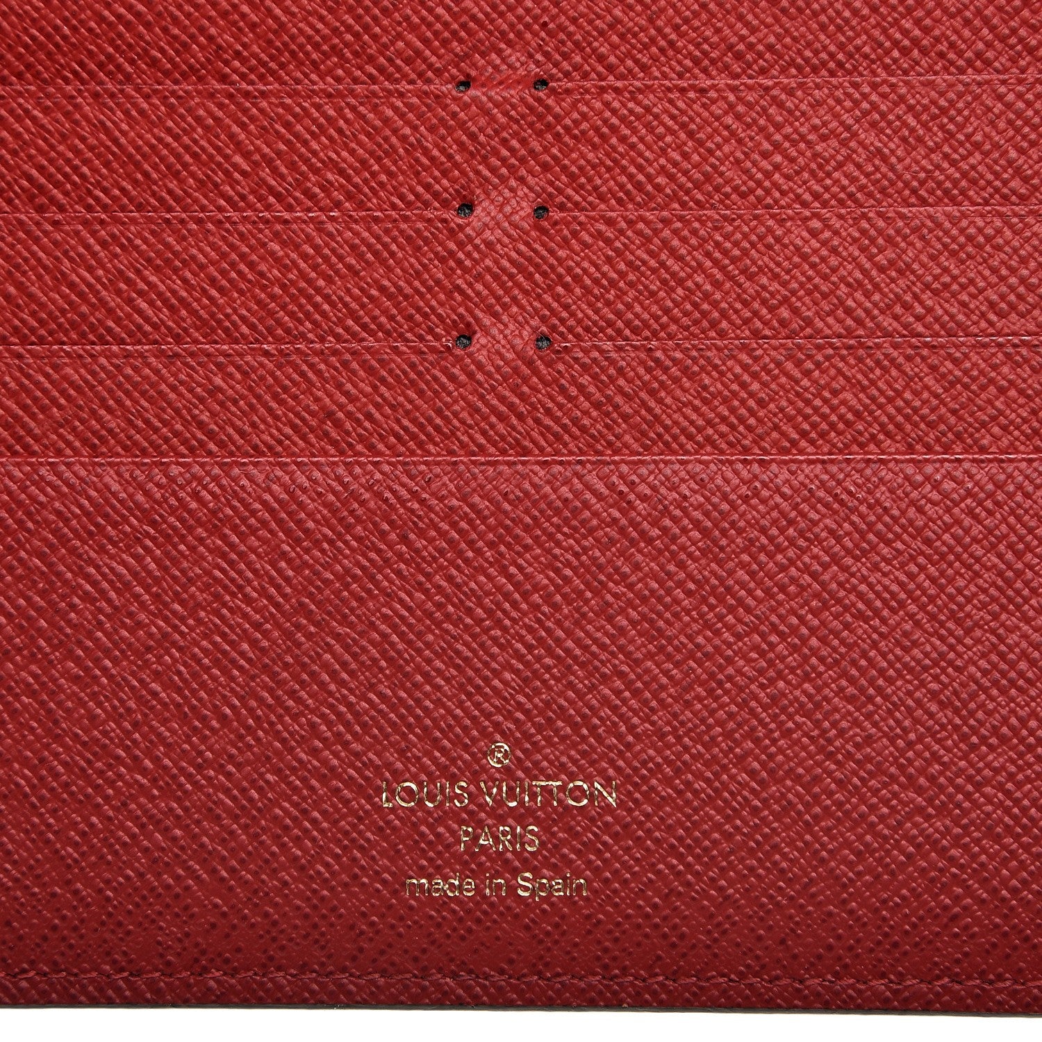 Louis Vuitton Damier Ebene Insolite Wallet Red 6 of 7