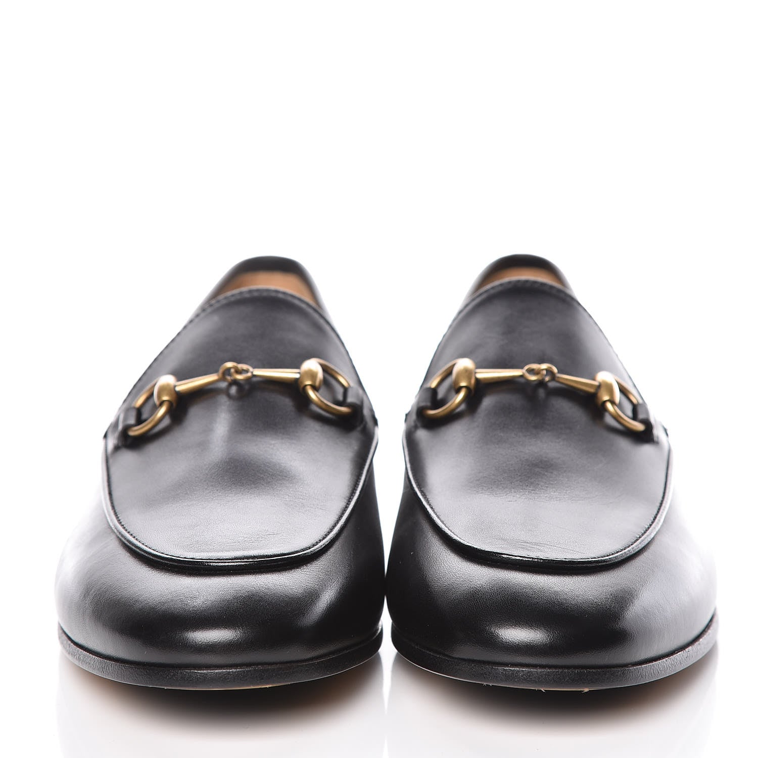 Gucci Calfskin Womens Jordaan Loafers 38 Black 2 of 9