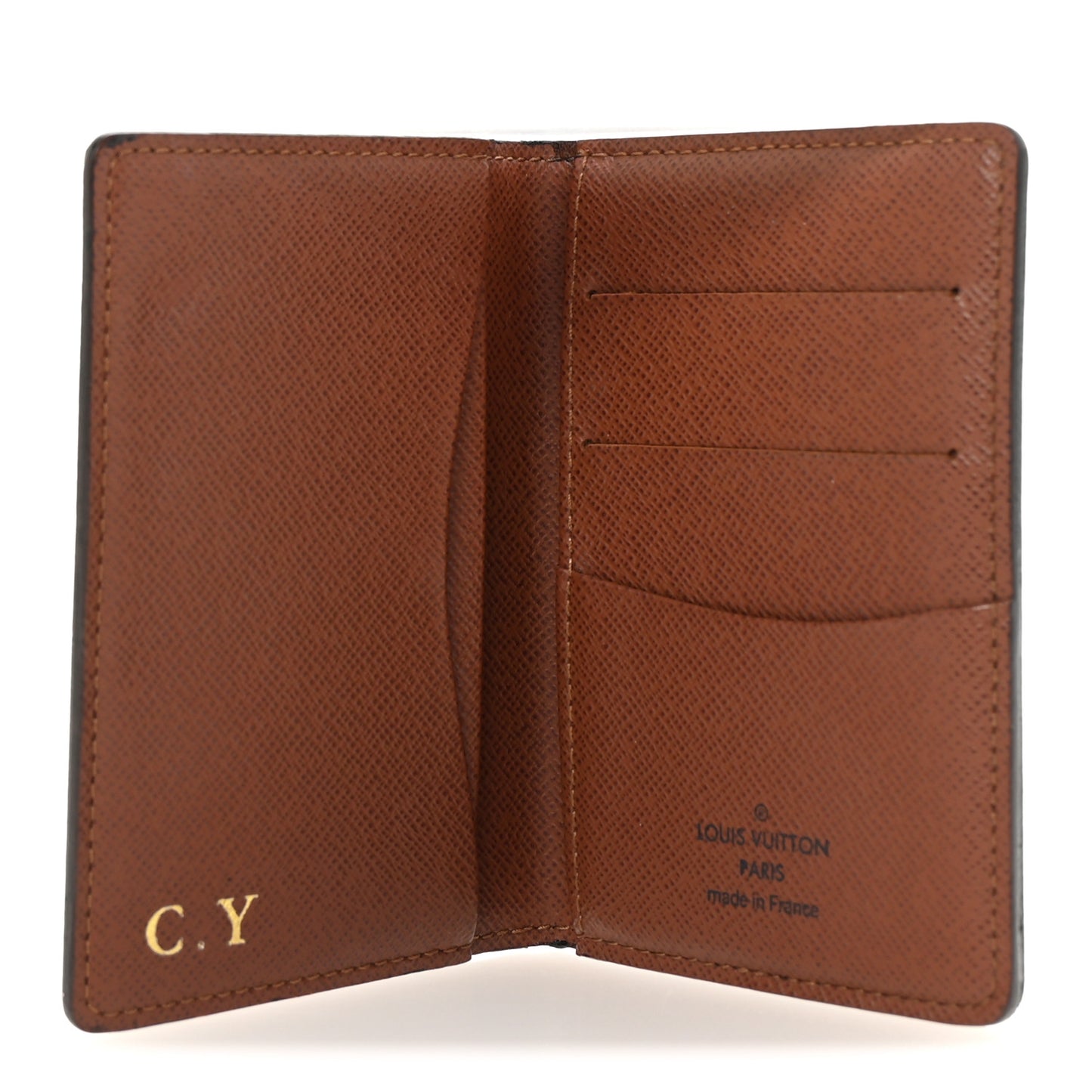 Monogram Pocket Organizer Card Holder