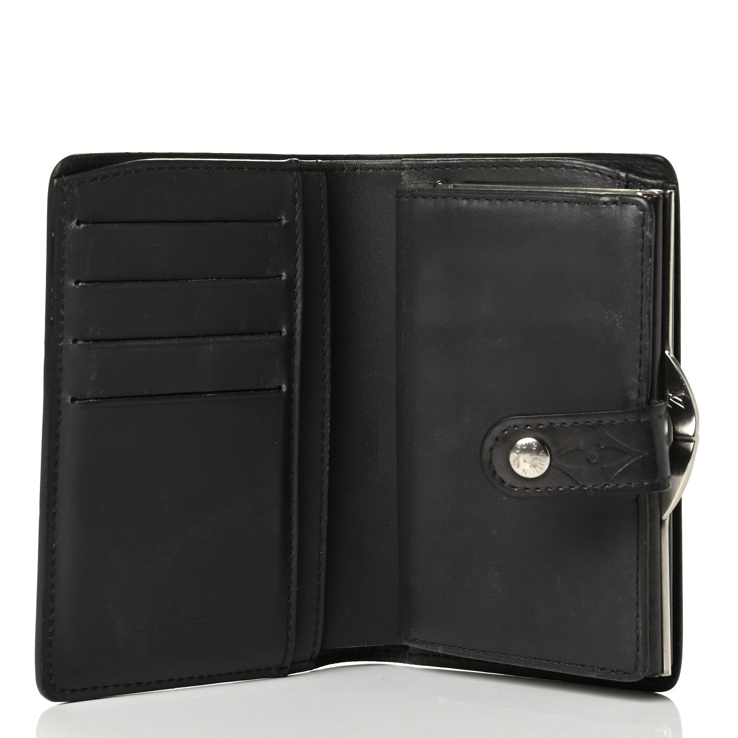 Louis Vuitton Mat Monogram French Purse Wallet Black 4 of 8