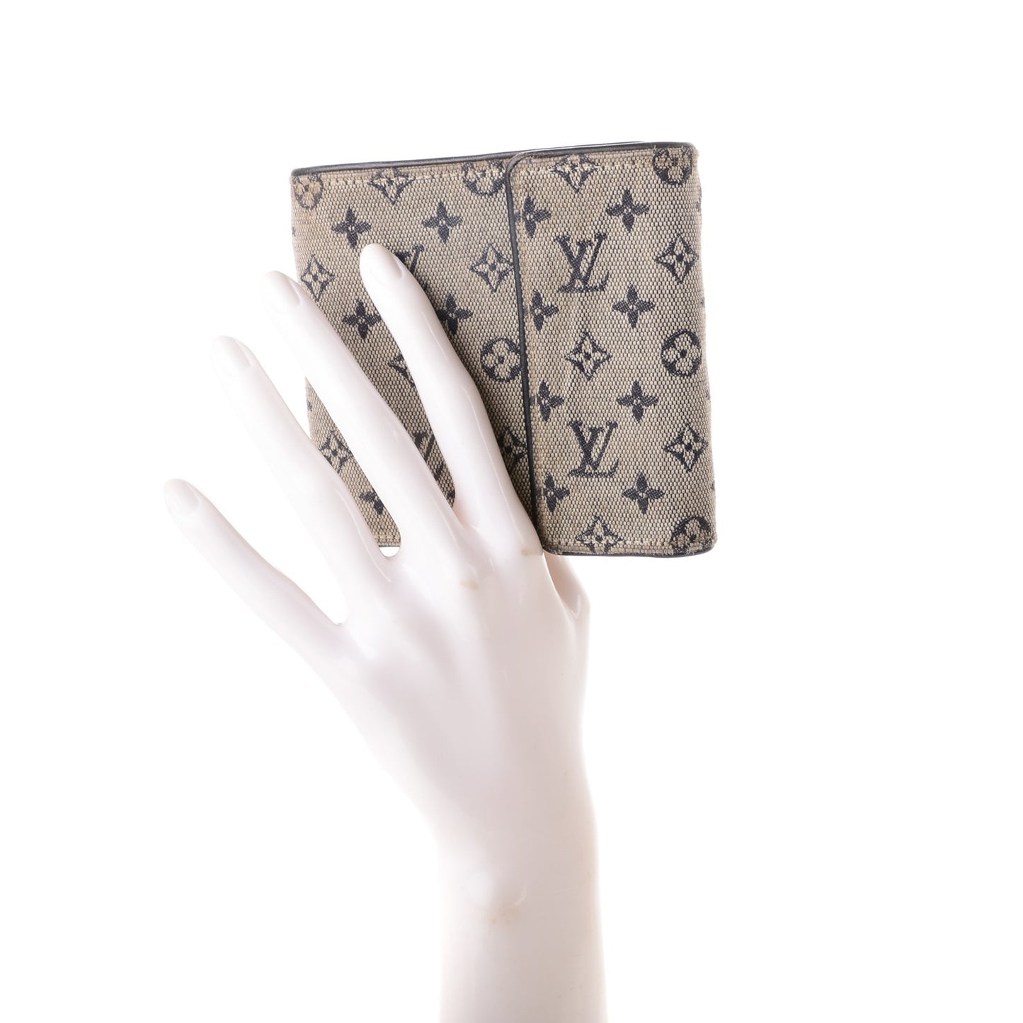 Mini Monogram Compact Wallet Blue