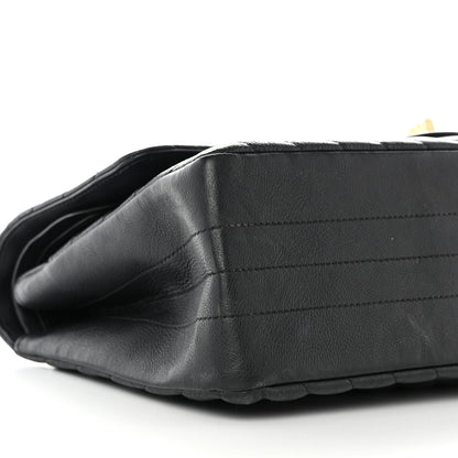Chanel Crumpled Calfskin Chevron Quilted 2.55 Reissue 226 Black 9 of 11