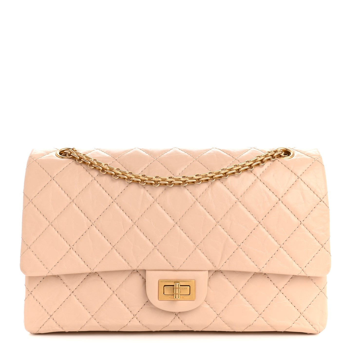 Aged Calfskin Quilted 2.55 Reissue 226 Flap Light Beige Light Beige