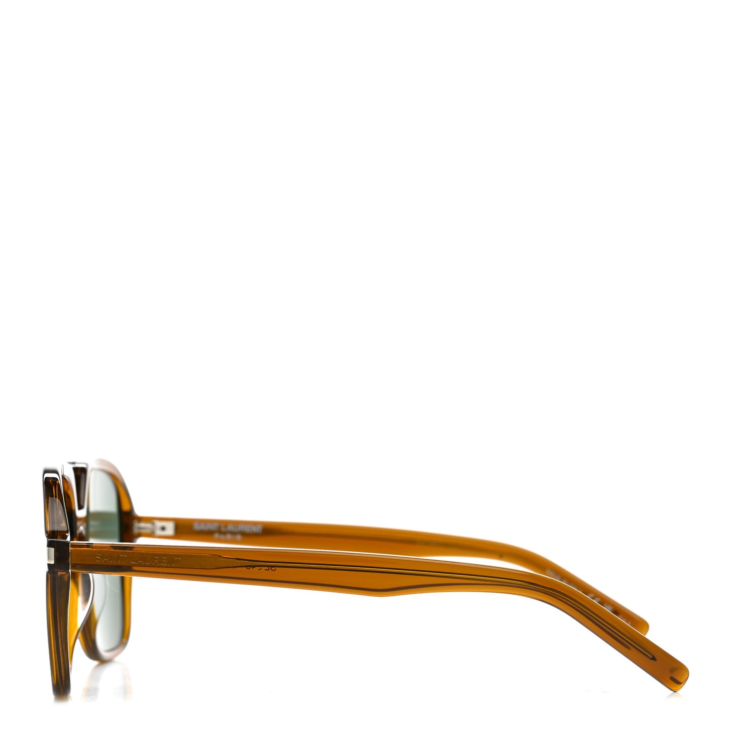Acetate Geometric Aviator Sunglasses SL 545 Brown Green