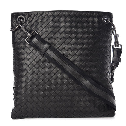 Bottega Veneta Nappa Intrecciato VN Crossbody Messenger Bag Black 1 of 10