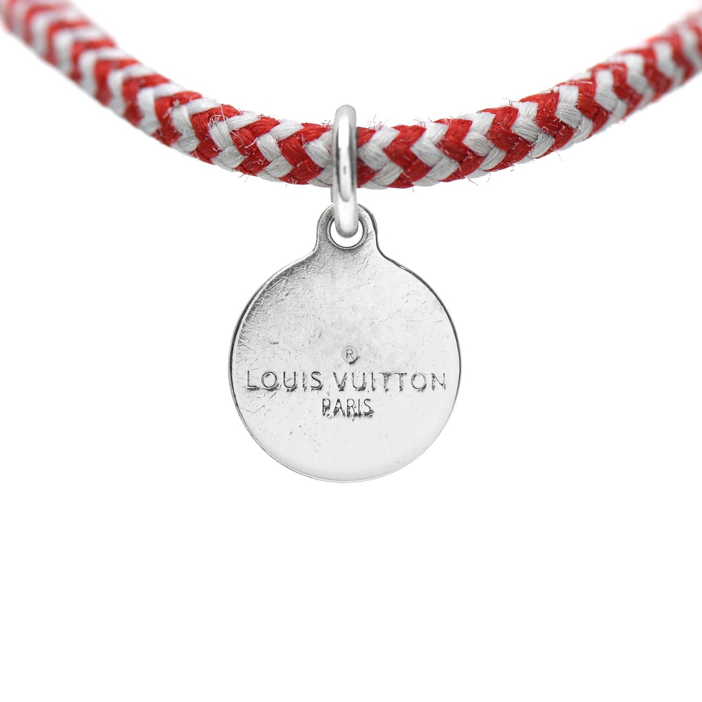 X UNICEF Sterling Silver Lockit Bracelet Red White