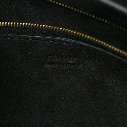 Celine Soft Grained Calfskin Sangle Bucket Bag Black 6 of 11