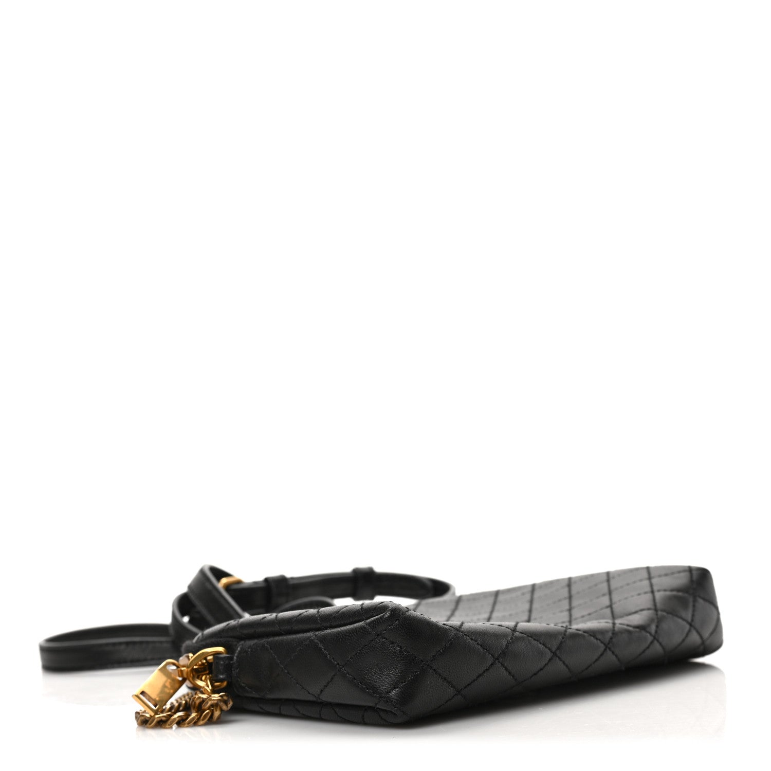 Saint Laurent Lambskin Quilted Gaby Zipped Pouch Black 4 of 8