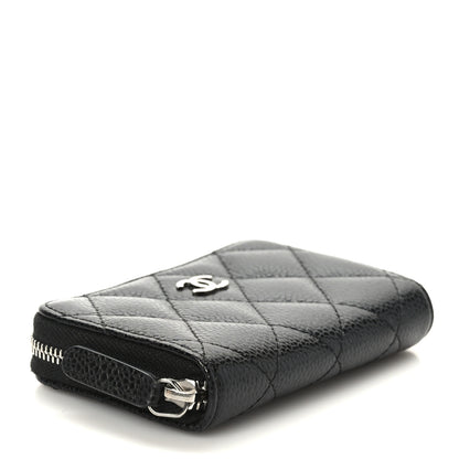 Chanel Caviar Quilted Zip Coin Purse Black 4 of 7