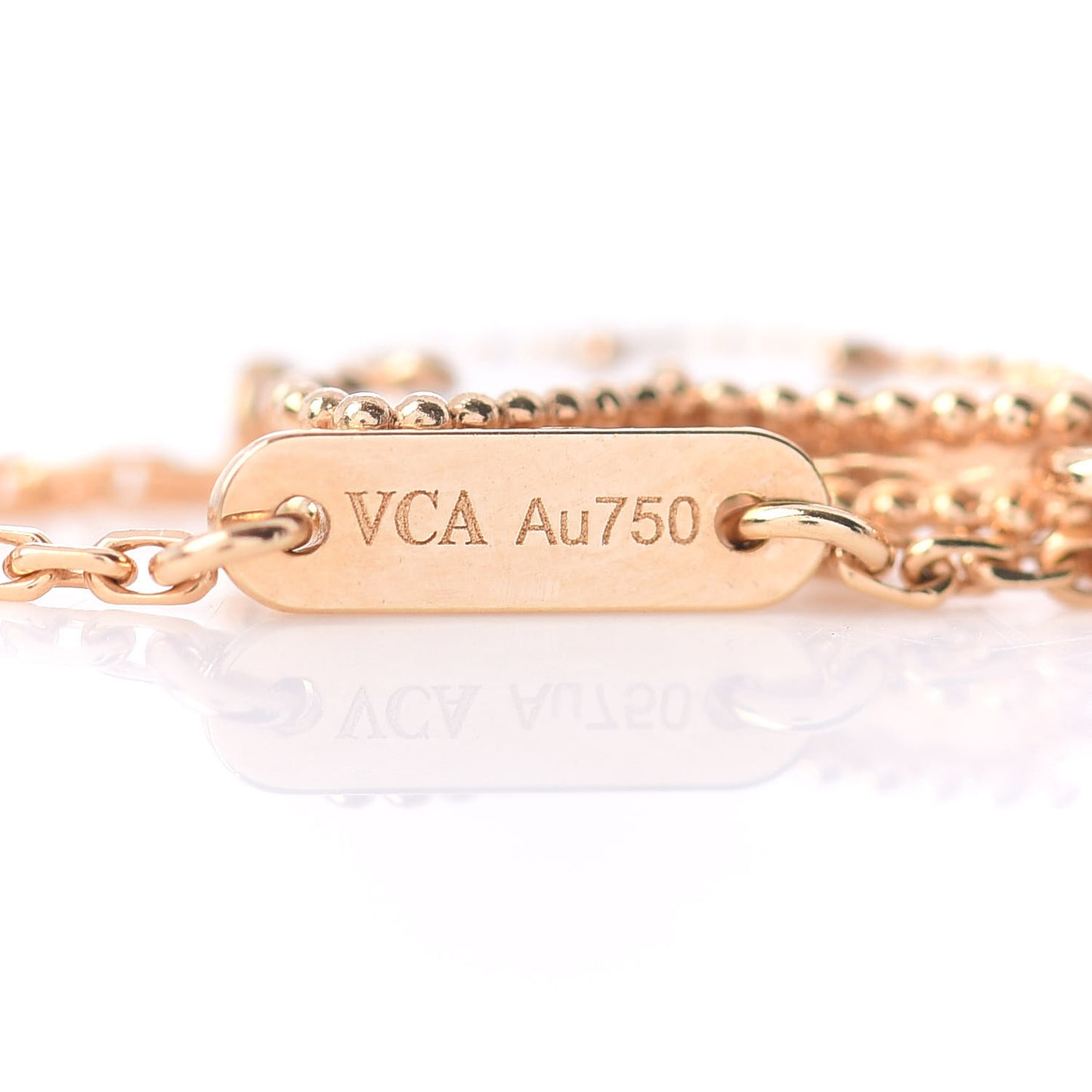18K Yellow Gold Mother of Pearl Sweet Alhambra Butterfly Bracelet