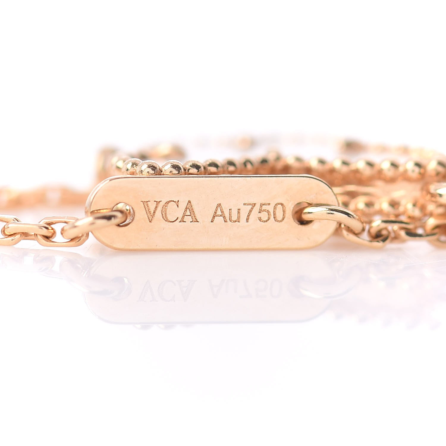Van Cleef & Arpels 18K Yellow Gold Mother of Pearl Sweet Alhambra Butterfly Bracelet 4 of 5