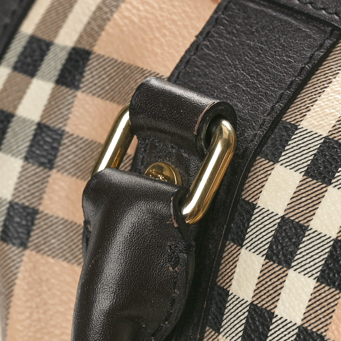 Haymarket Check Medium Alchester Bowling Bag Chocolate