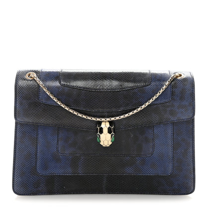 Bulgari Karung Serpenti Forever Crossbody Dark Blue 1 of 9