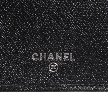 Chanel Grained Calfskin CC Button Flap Wallet Black 7 of 9