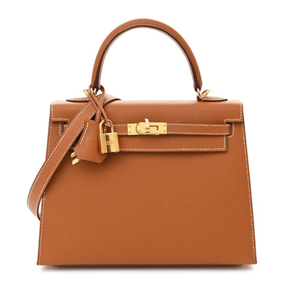 Hermes Epsom Kelly Sellier 25 Gold 1 of 11
