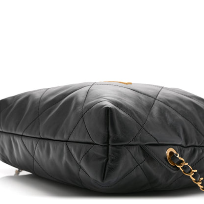 Chanel Shiny Calfskin Quilted Chanel 22 Backpack Black 10 of 10