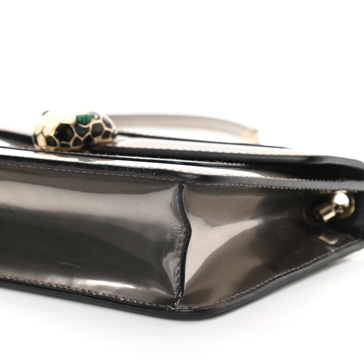 Bulgari Metallic Serpenti Forever Small Shoulder Bag Silver 9 of 13