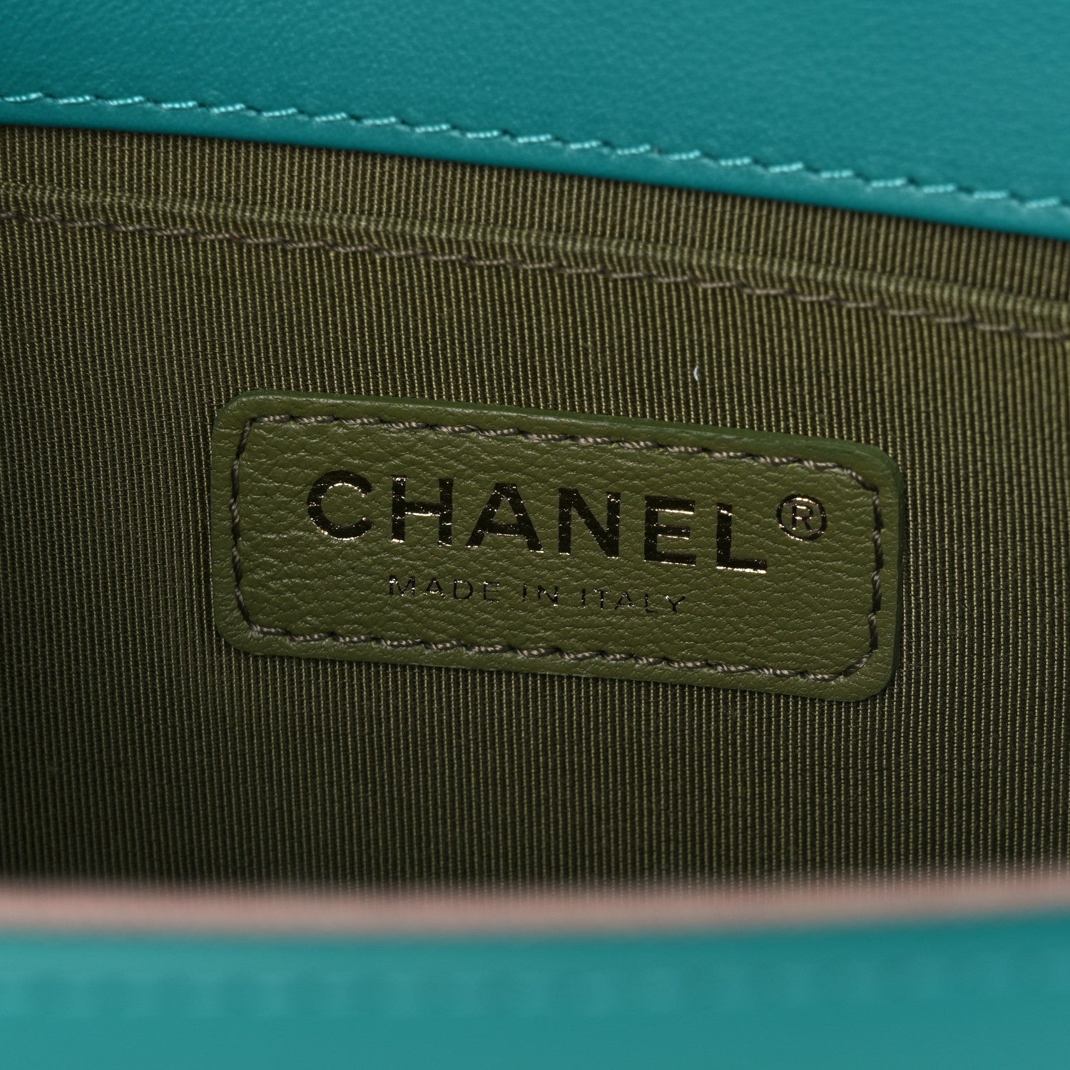Chanel Calfskin Quilted Medium Boy Flap Turquoise 6 of 10