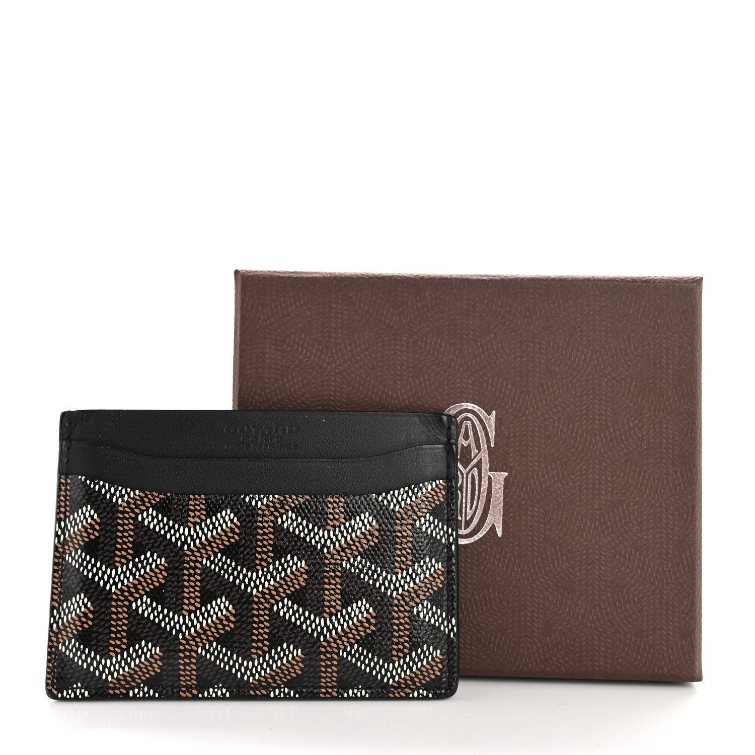Goyard Goyardine Saint Sulpice Card Holder Black 8 of 8