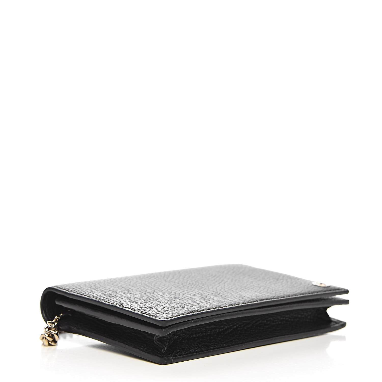 Gucci Dollar Calfskin Medium Betty Chain Wallet Black 4 of 12