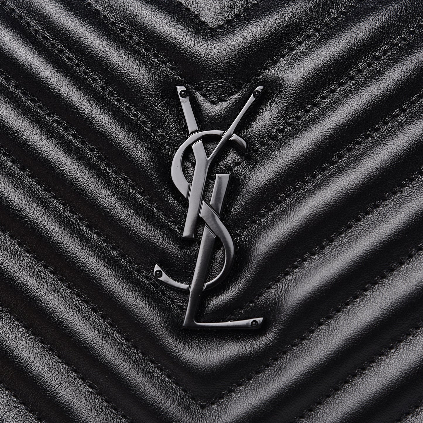 Calfskin Matelasse Monogram Lou Camera Bag Black