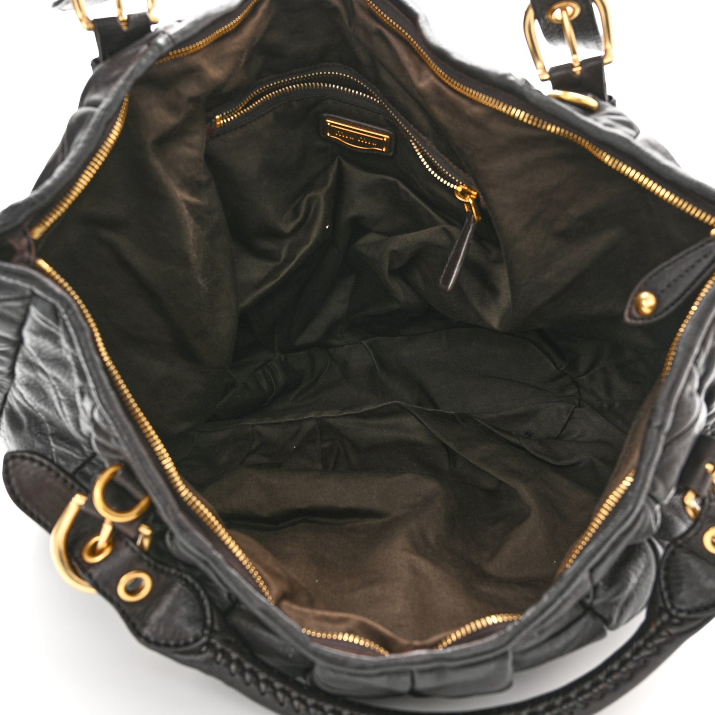 Nappa Large Patchwork Tote Black