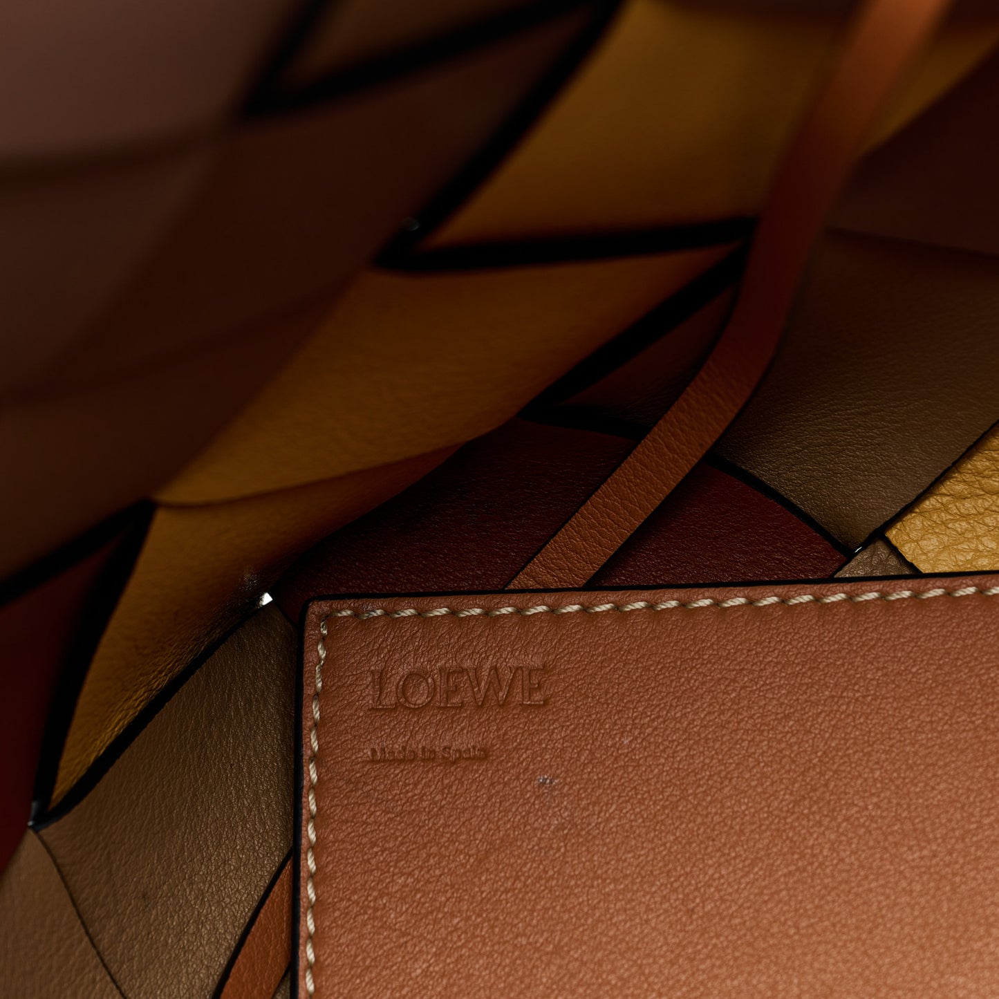 Calfskin Small Woven Basket Surplus Bag Hazelnut Camel