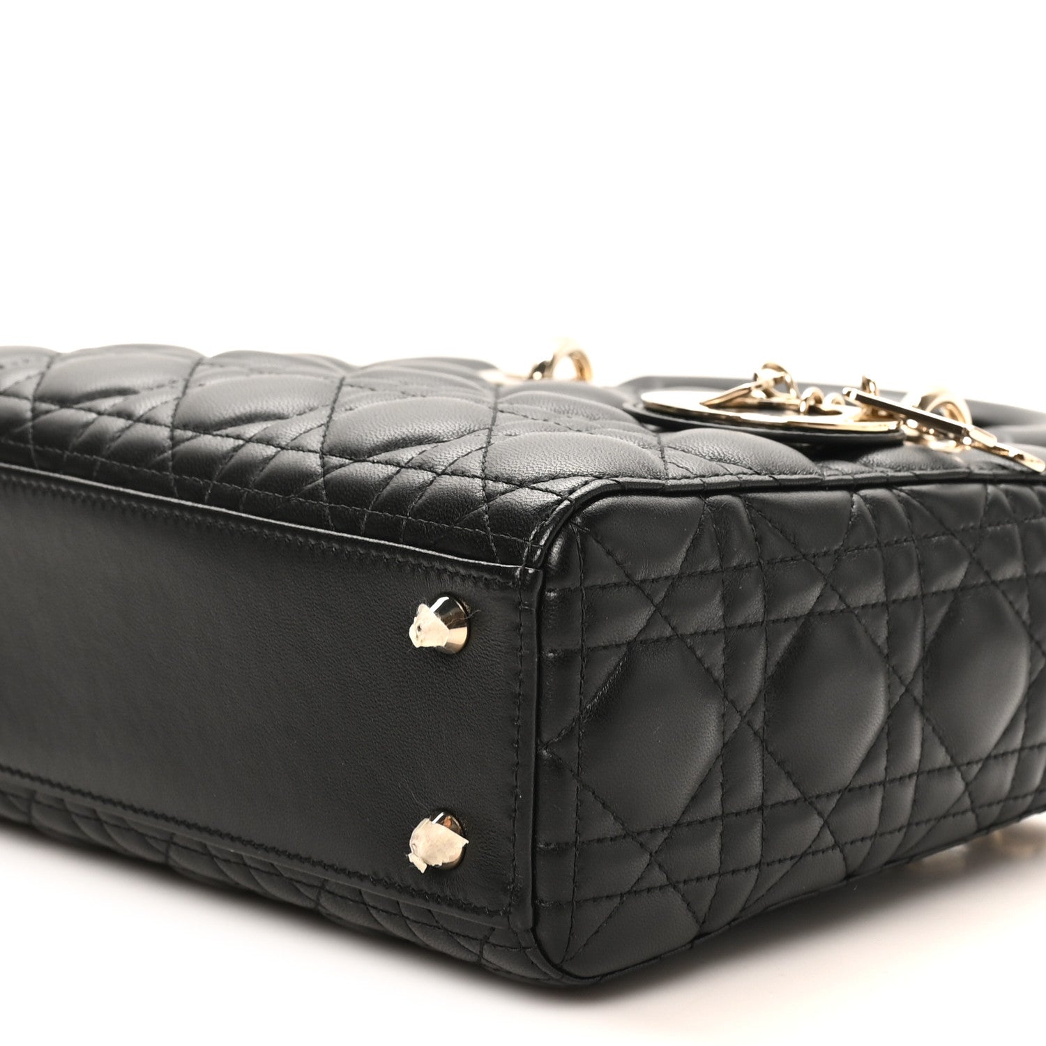 Christian Dior Lambskin Cannage Small My ABCDior Lady Dior Black 10 of 10