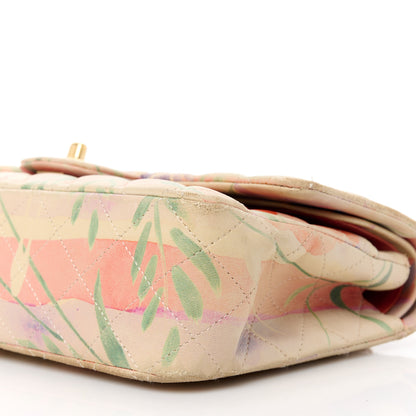 Chanel Lambskin Quilted Floral Medium Double Flap Multicolor 11 of 13
