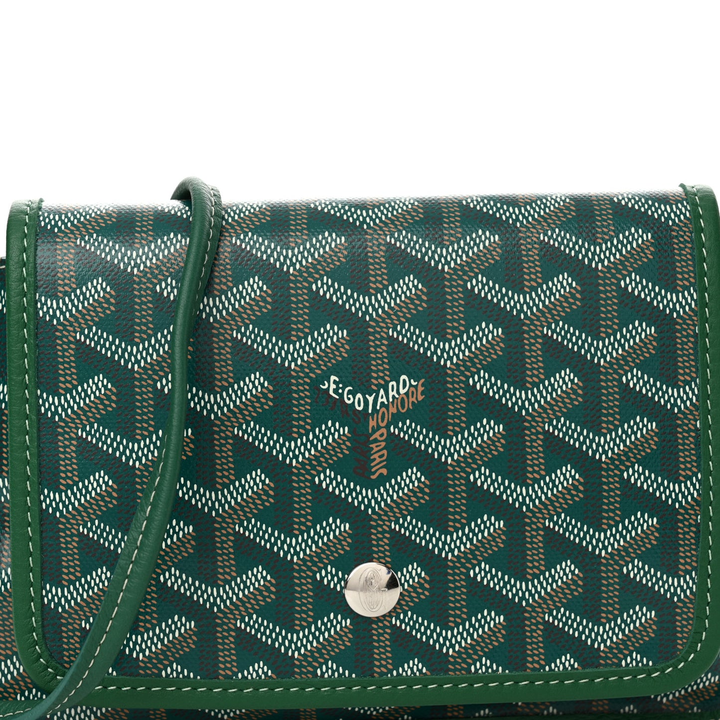 Goyardine Plumet Wallet Clutch Green