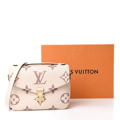 Louis Vuitton Empreinte Monogram Giant Pochette Metis Creme Bois De Rose 10 of 10