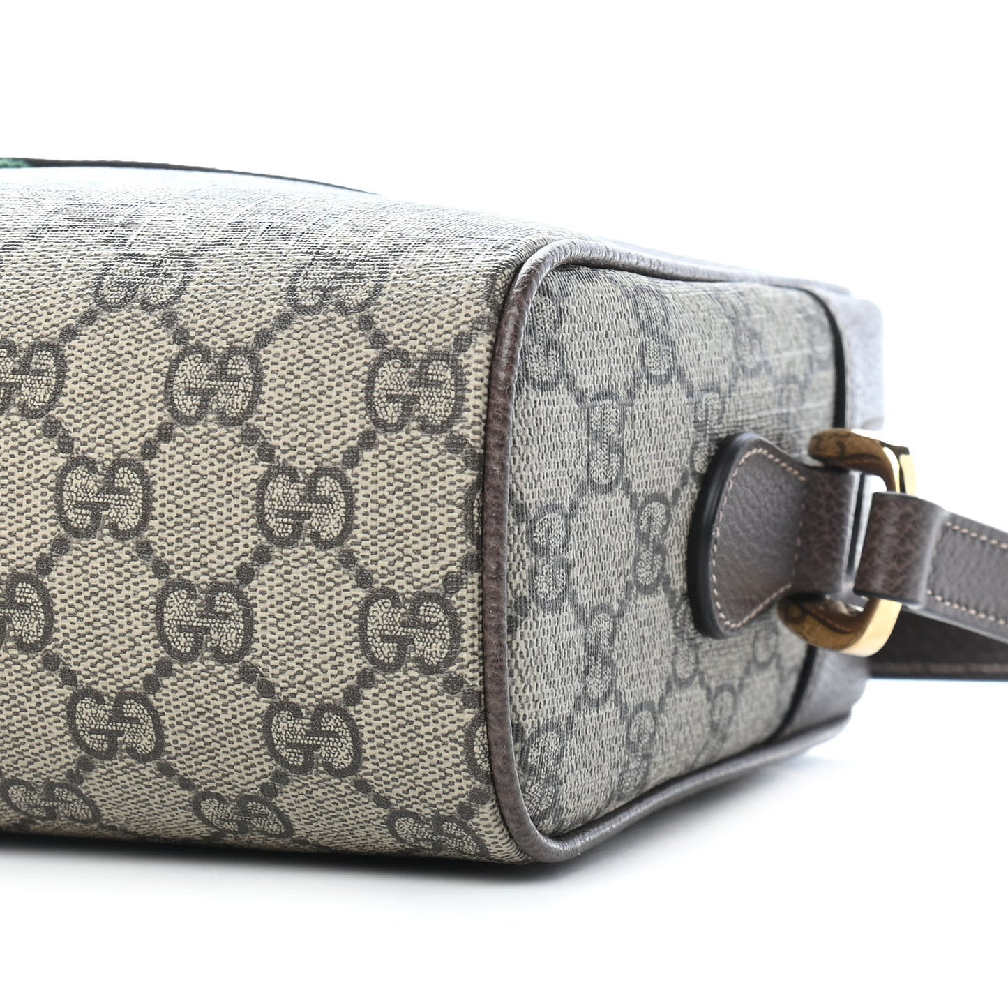 GG Supreme Monogram Web Small Ophidia Shoulder Bag Brown