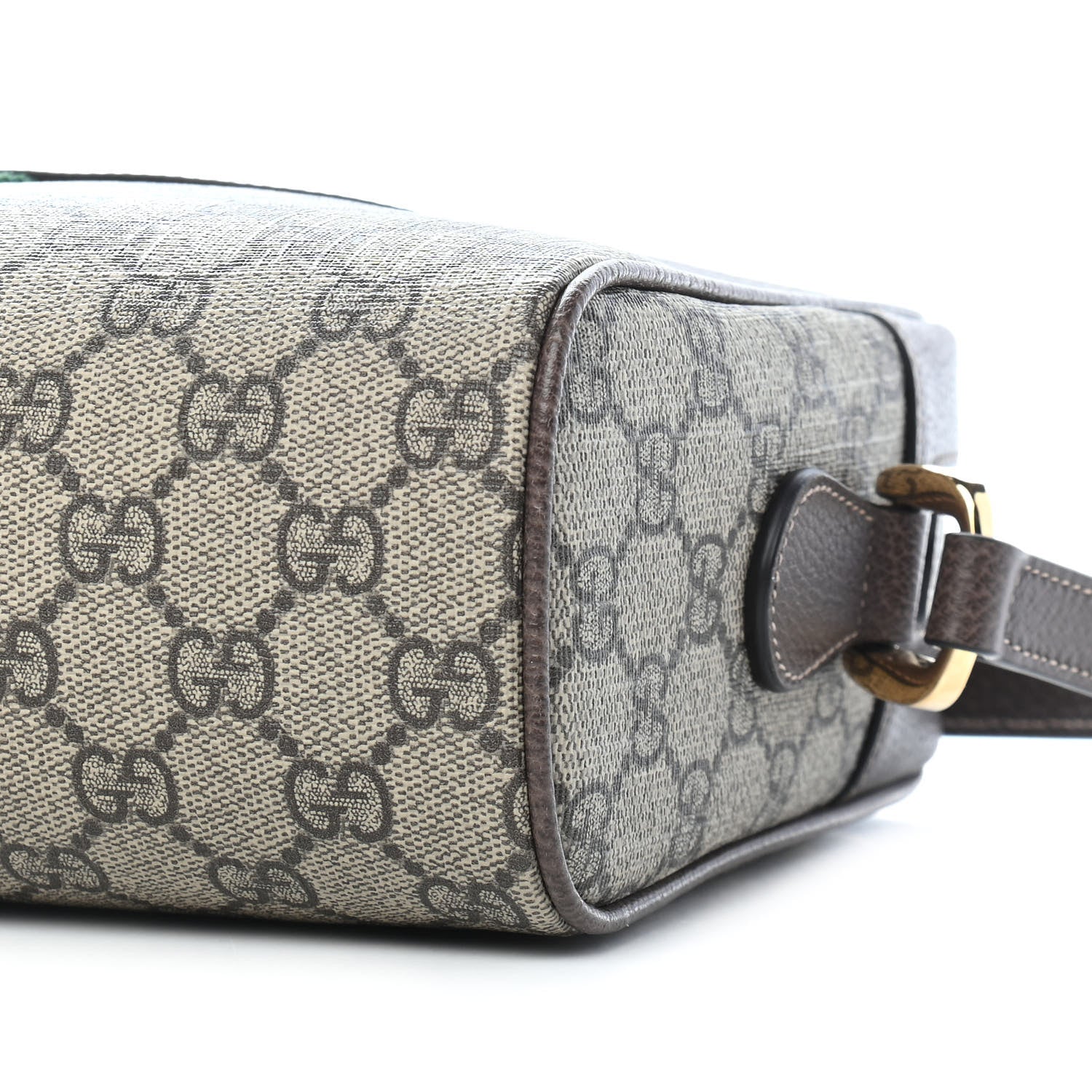 Gucci GG Supreme Monogram Web Small Ophidia Shoulder Bag Brown 9 of 9