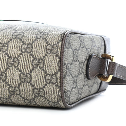 Gucci GG Supreme Monogram Web Small Ophidia Shoulder Bag Brown 9 of 9