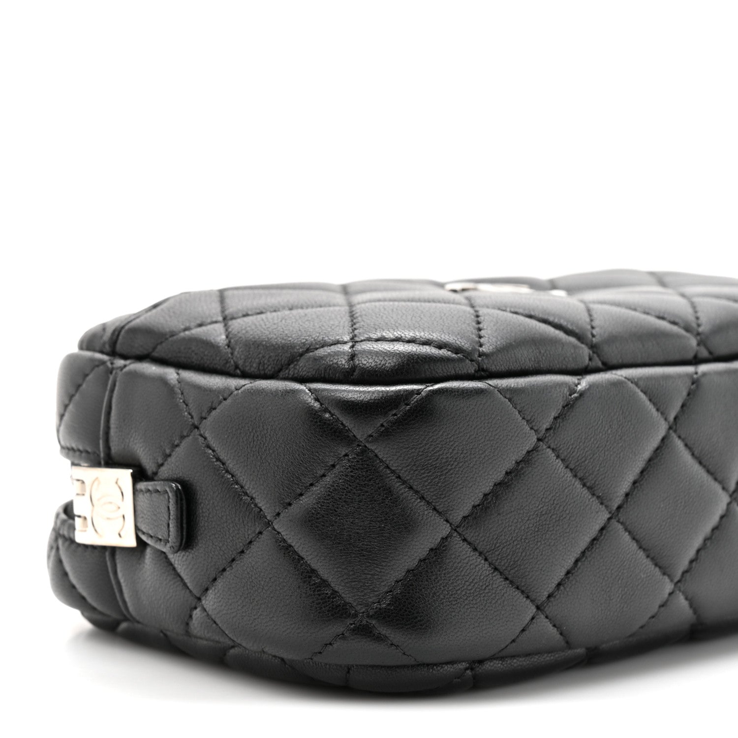 Chanel Lambskin Quilted Small Camera Case Black 10 of 11