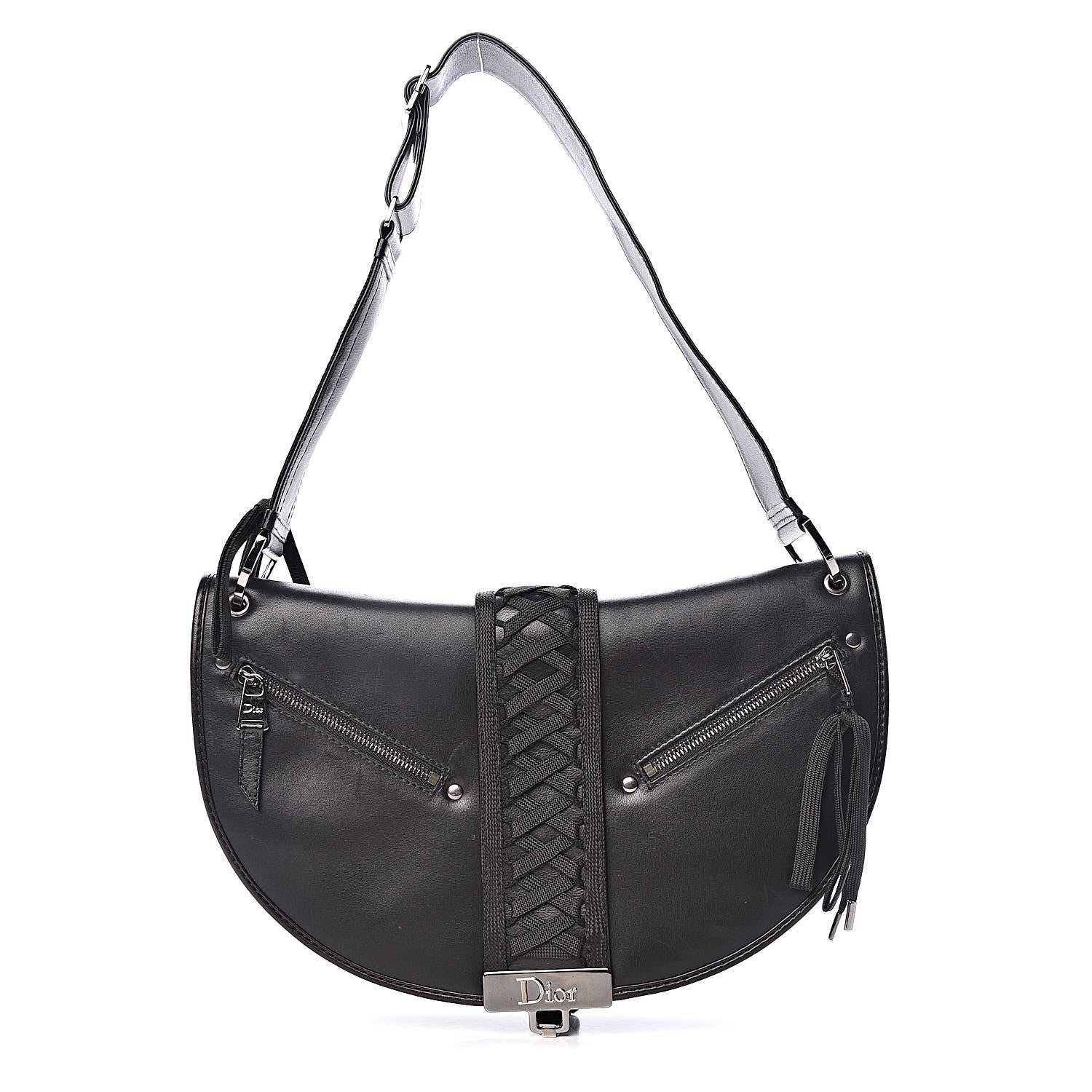 Christian Dior Lambskin Admit It Hobo Black 1 of 17